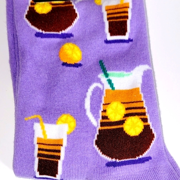 New Ice Tea Hotsox Socks - New With Tags, Purple Lavender Color - Picture 2 of 4